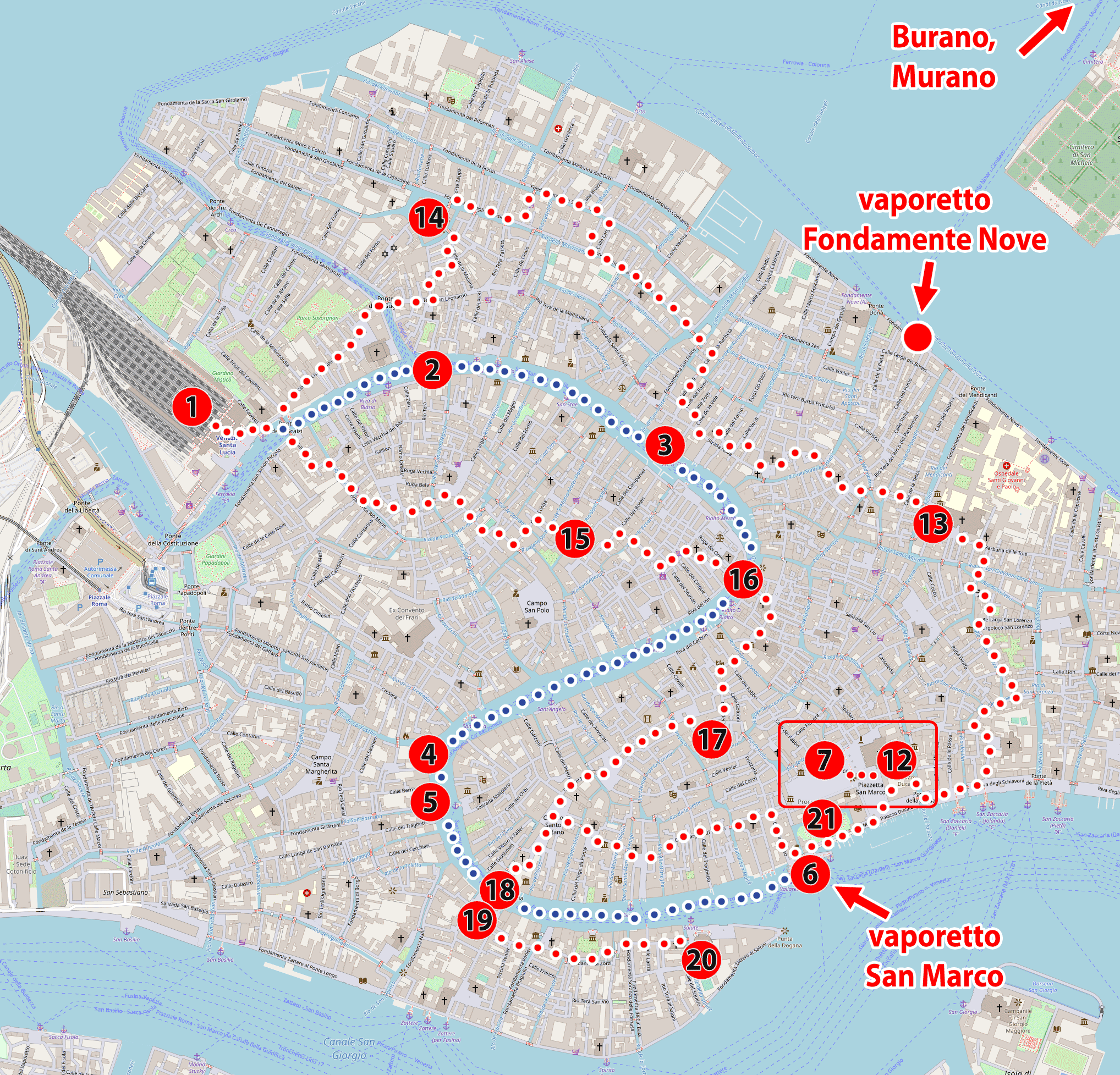 Venice – PDF tourist map – What to see? Guide.
